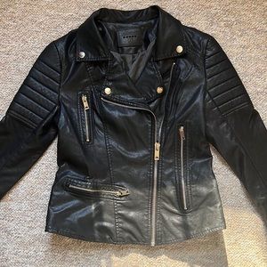 Moto leather jacket, barely worn